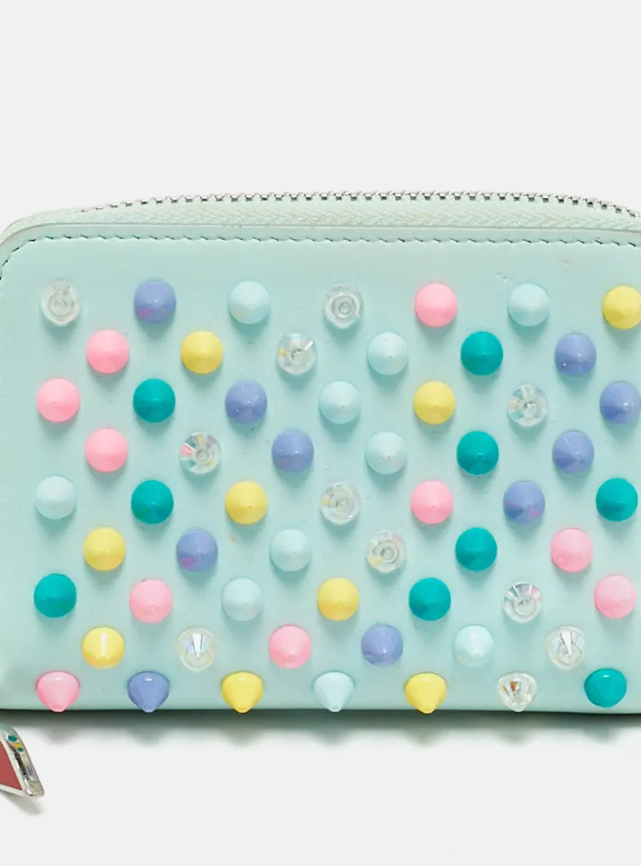 Christian Louboutin Panettone Multicolor Leather Coin Purse