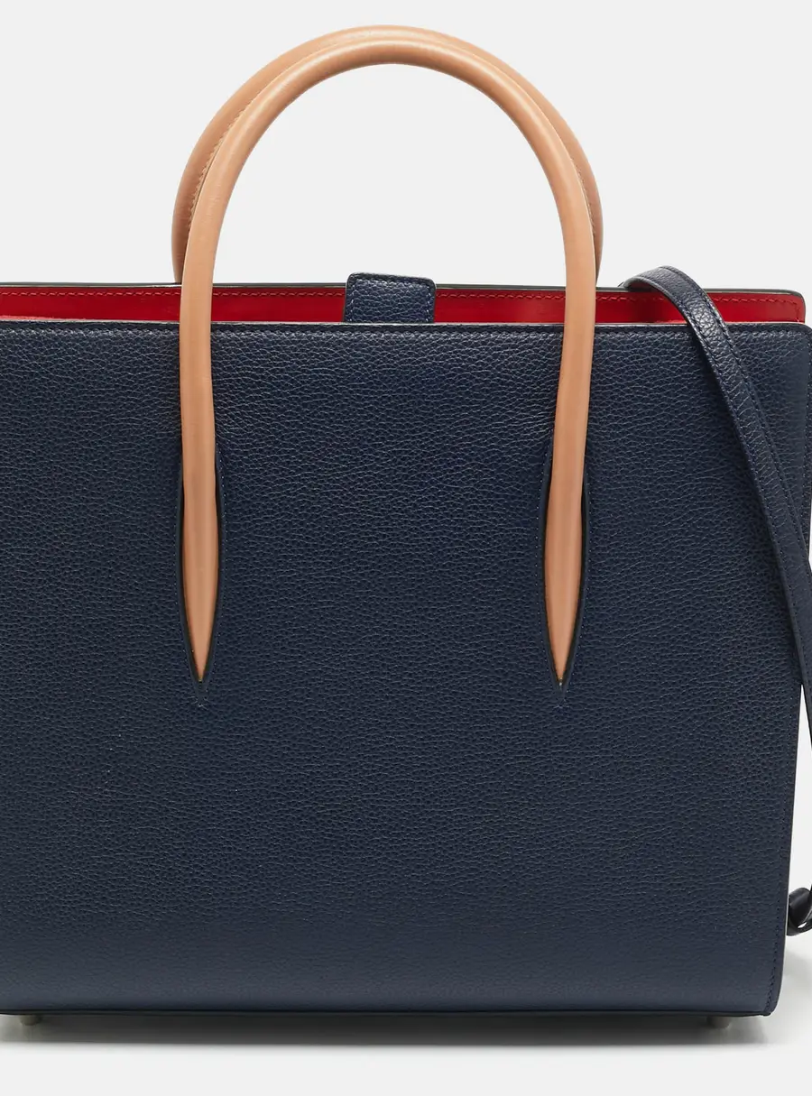 Christian Louboutin Paloma Medium Tricolor Leather and Patent Leather Tote