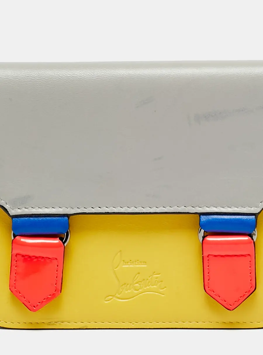 Christian Louboutin Flap Multicolor Leather Pouch Belt Bag