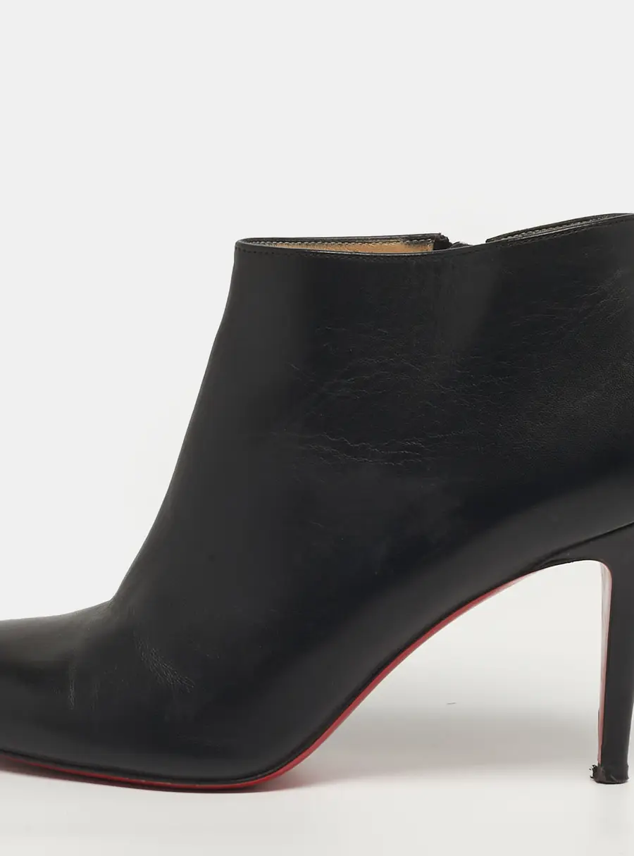 Christian Louboutin Belle Size 36.5 Black Leather Booties