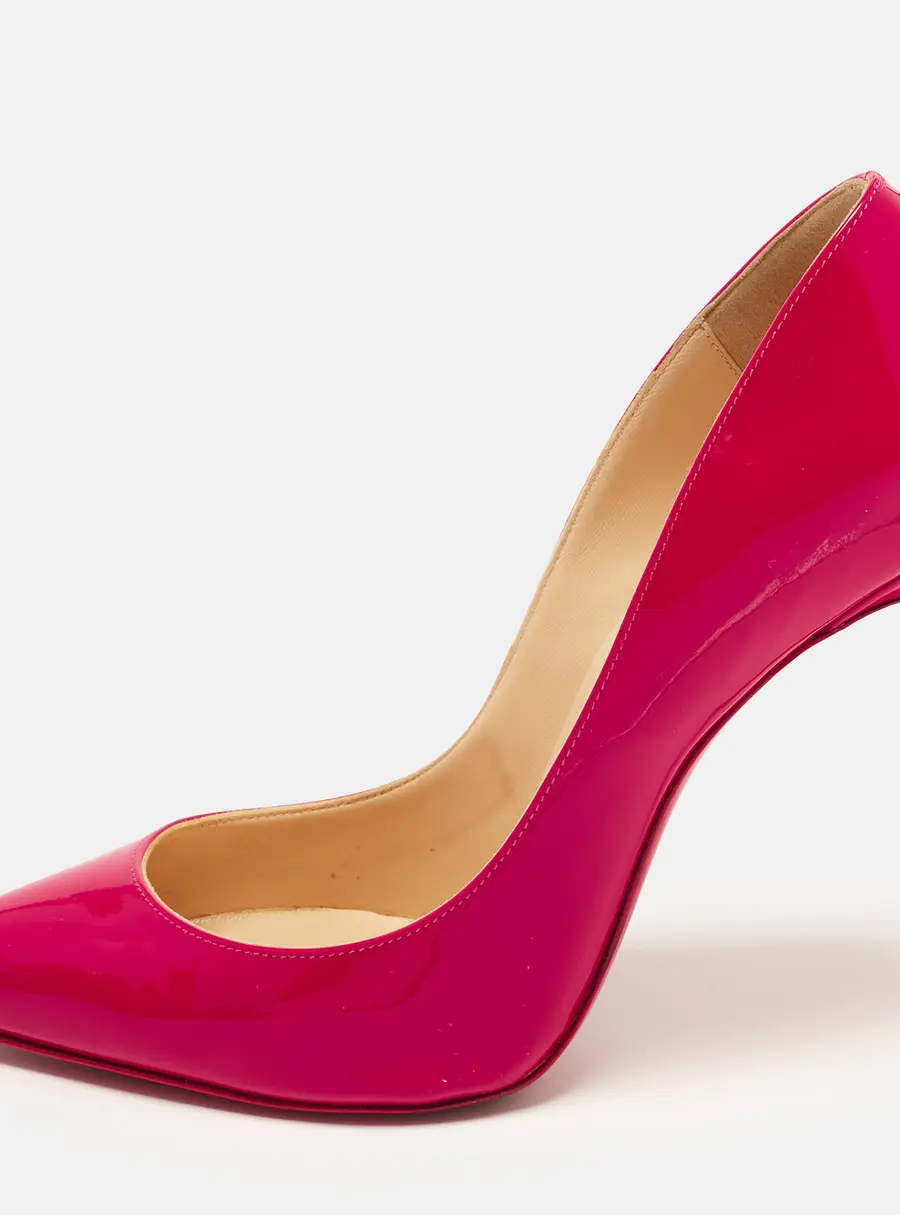 Christian Louboutin Pigalle Follies Size 39 Rose Pink Patent Leather Pumps