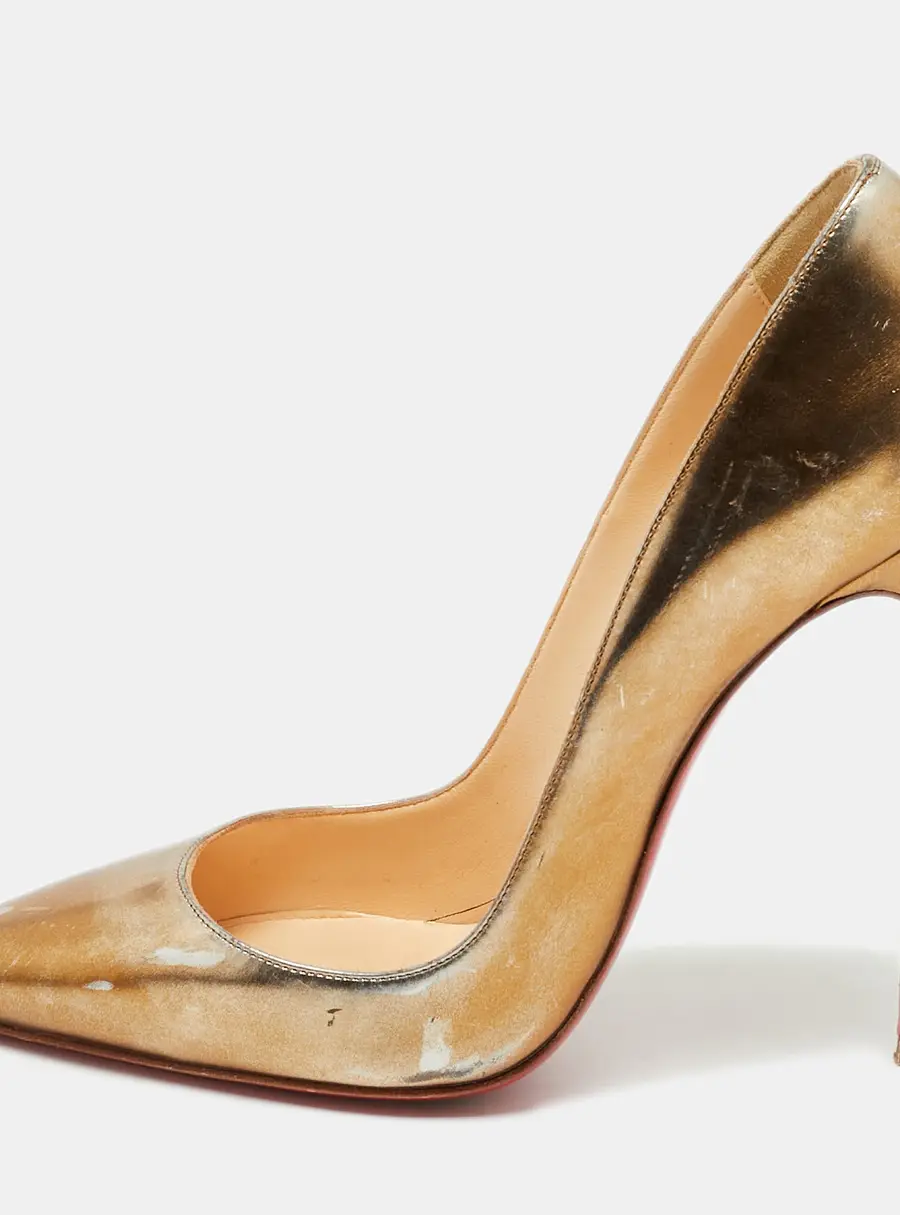 Christian Louboutin So Kate Size 38 Two Tone Leather Pumps