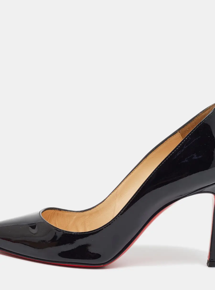 Christian Louboutin Pigalle Size 36 Black Patent Leather Pumps