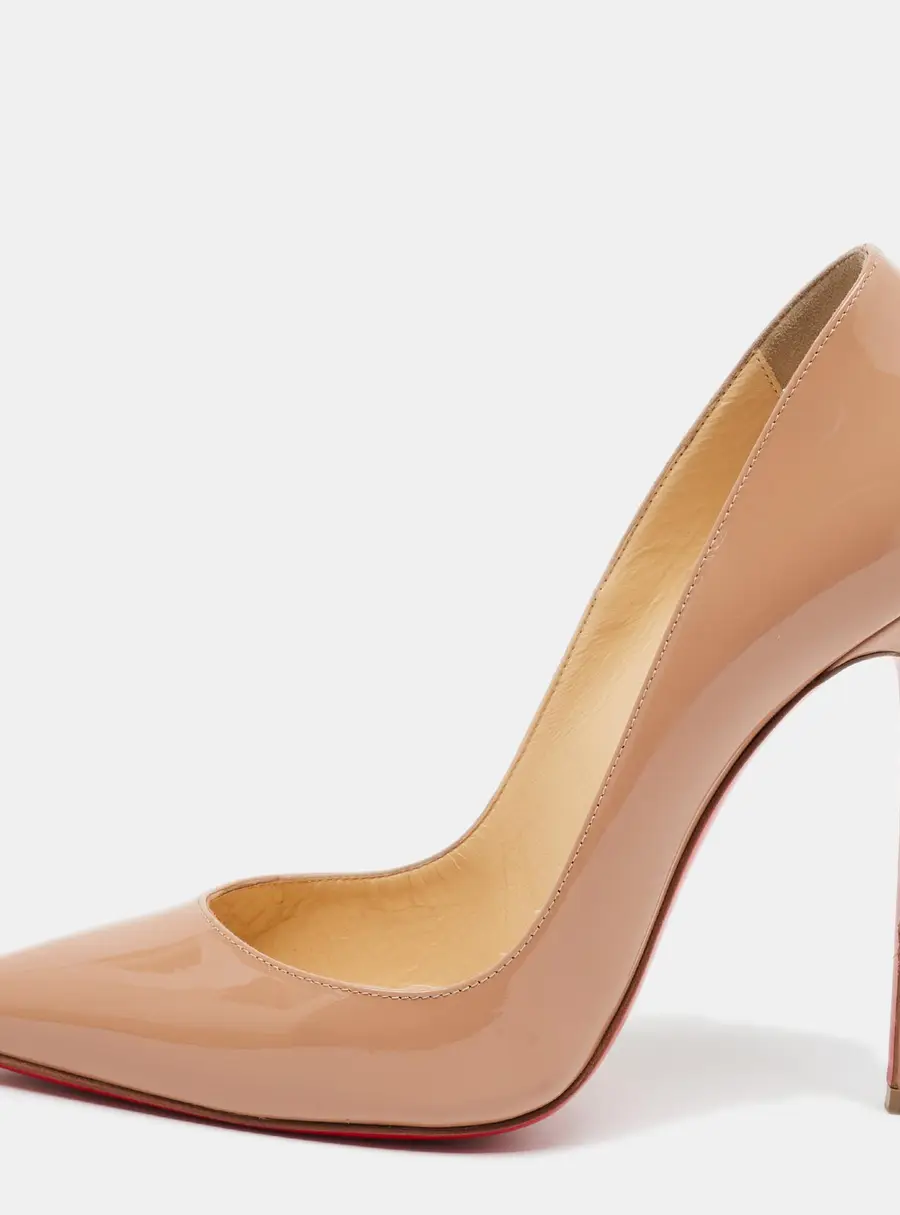 Christian Louboutin Kate Size 40 Beige Patent Leather Pumps