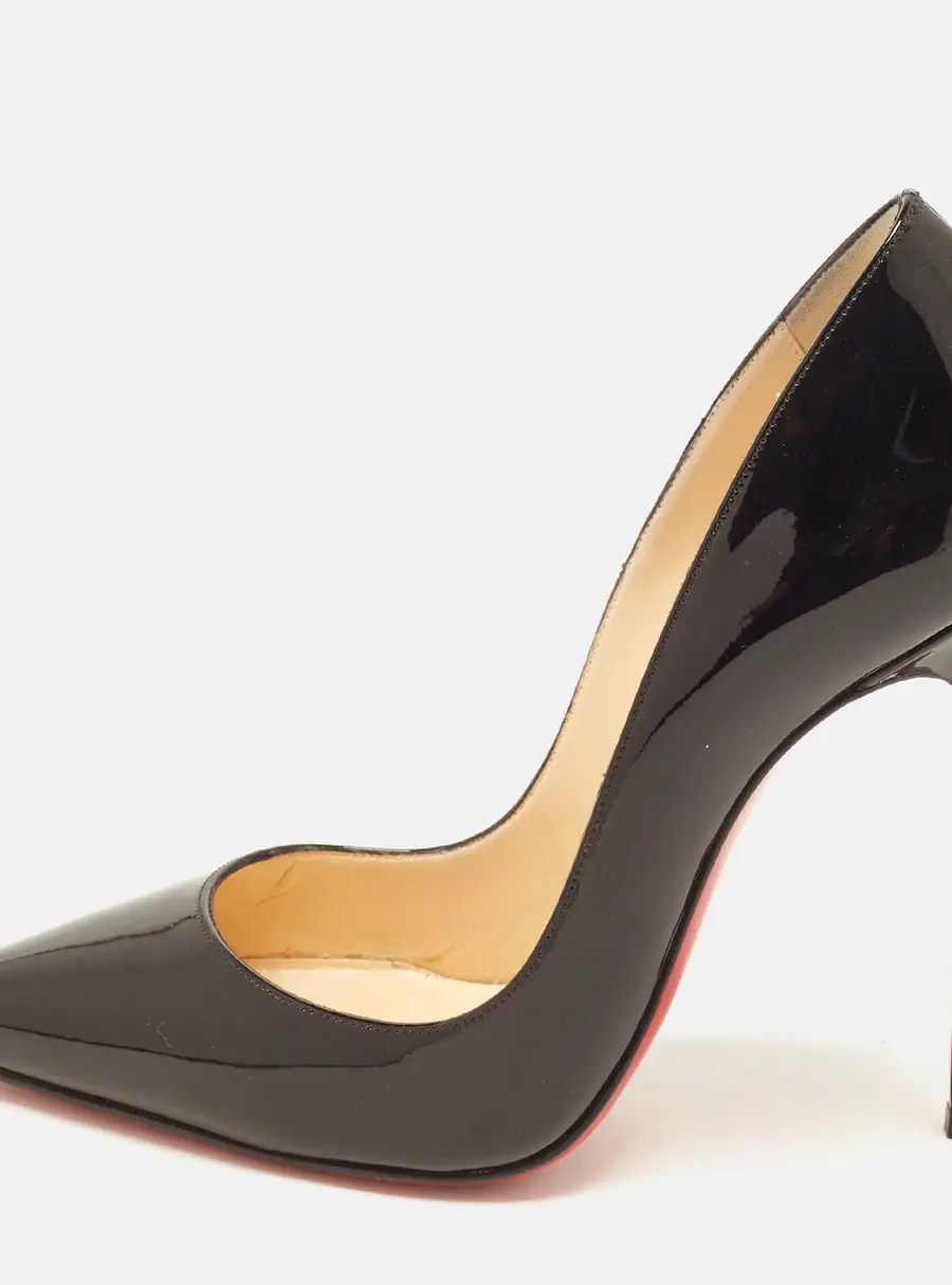 Christian Louboutin So Kate Size 35 Black Patent Leather Pumps