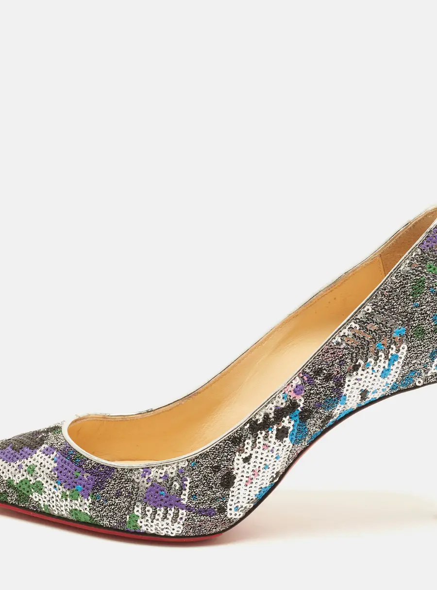 Christian Louboutin Pigalle Follies Size 36 Multicolor Python Leather Pumps