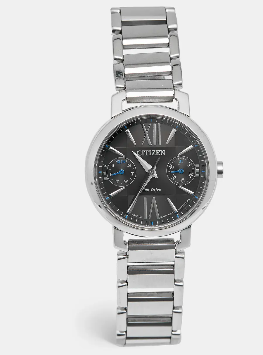 Citizen Eco-Drive FD1000-57E Black Dial Stainless Steel Women's Wristwatch 31 mm