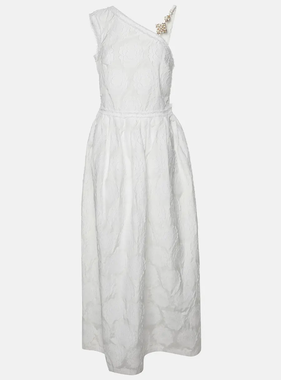 Class by Roberto Cavalli Floral Embroidered Sleeveless Maxi Dress L