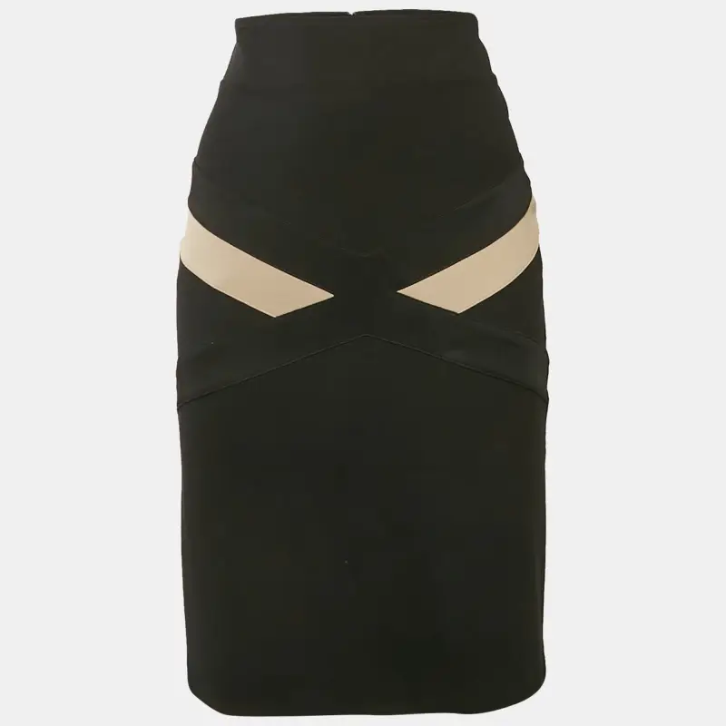Class by Roberto Cavalli Black Jersey Pencil Skirt M
