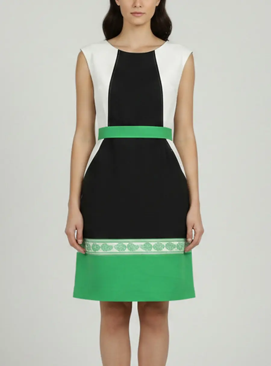 Class by Roberto Cavalli Multicolor Stretch Cotton Blend Pencil Dress L
