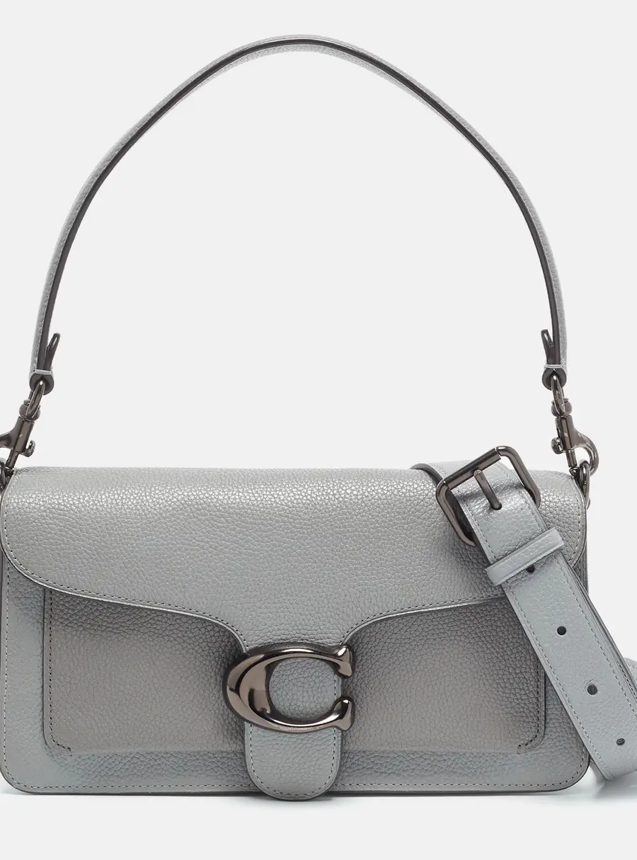 Coach Tabby 26 Grey Leather Shoulder Bag