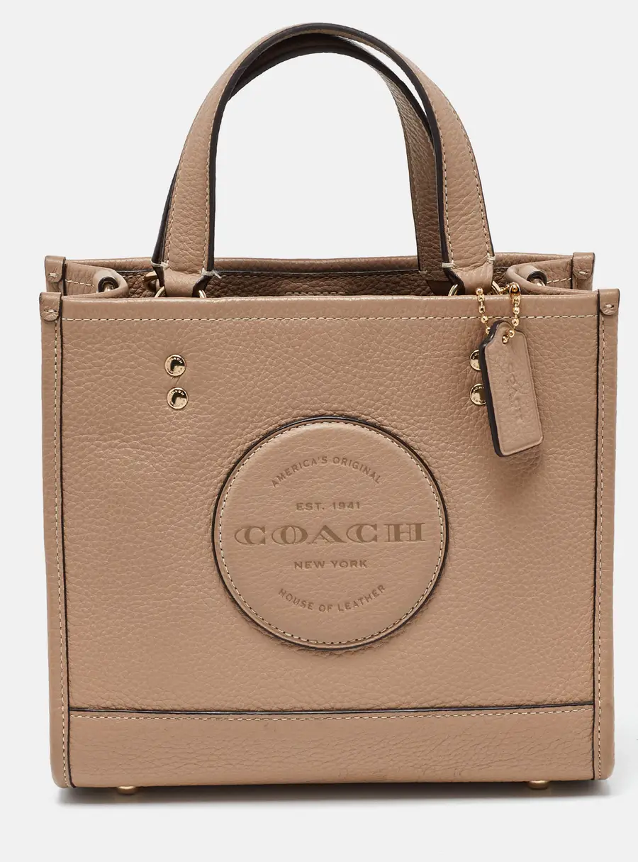 Coach Beige Leather 22 Dempsey Tote