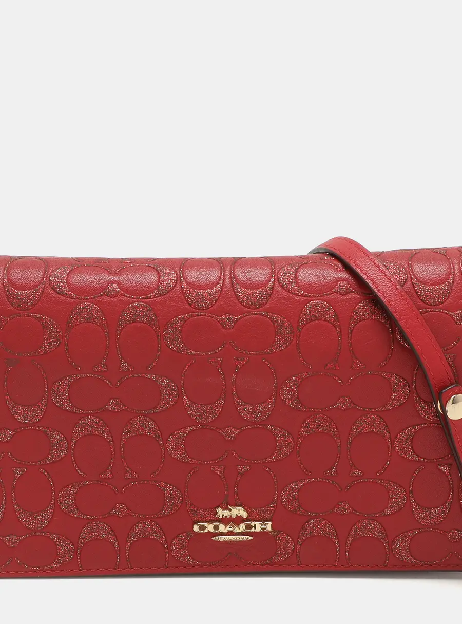 Coach Hayden Red Leather Crossbody Bags