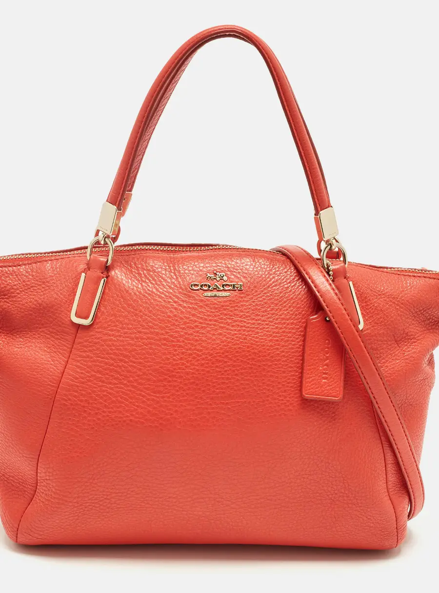Coach Red Leather Small Kelsey Satchel