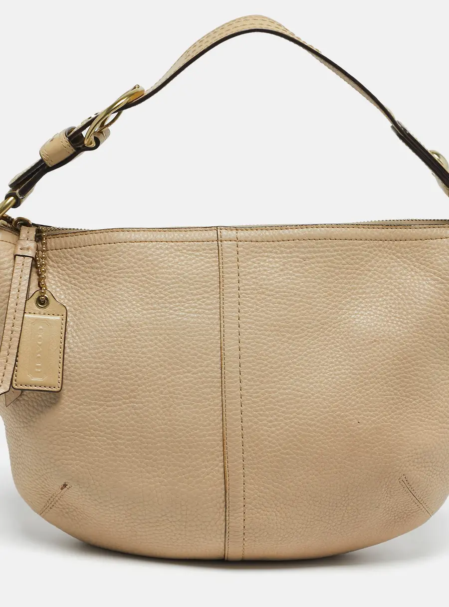 Coach Soho Beige Leather Hobo