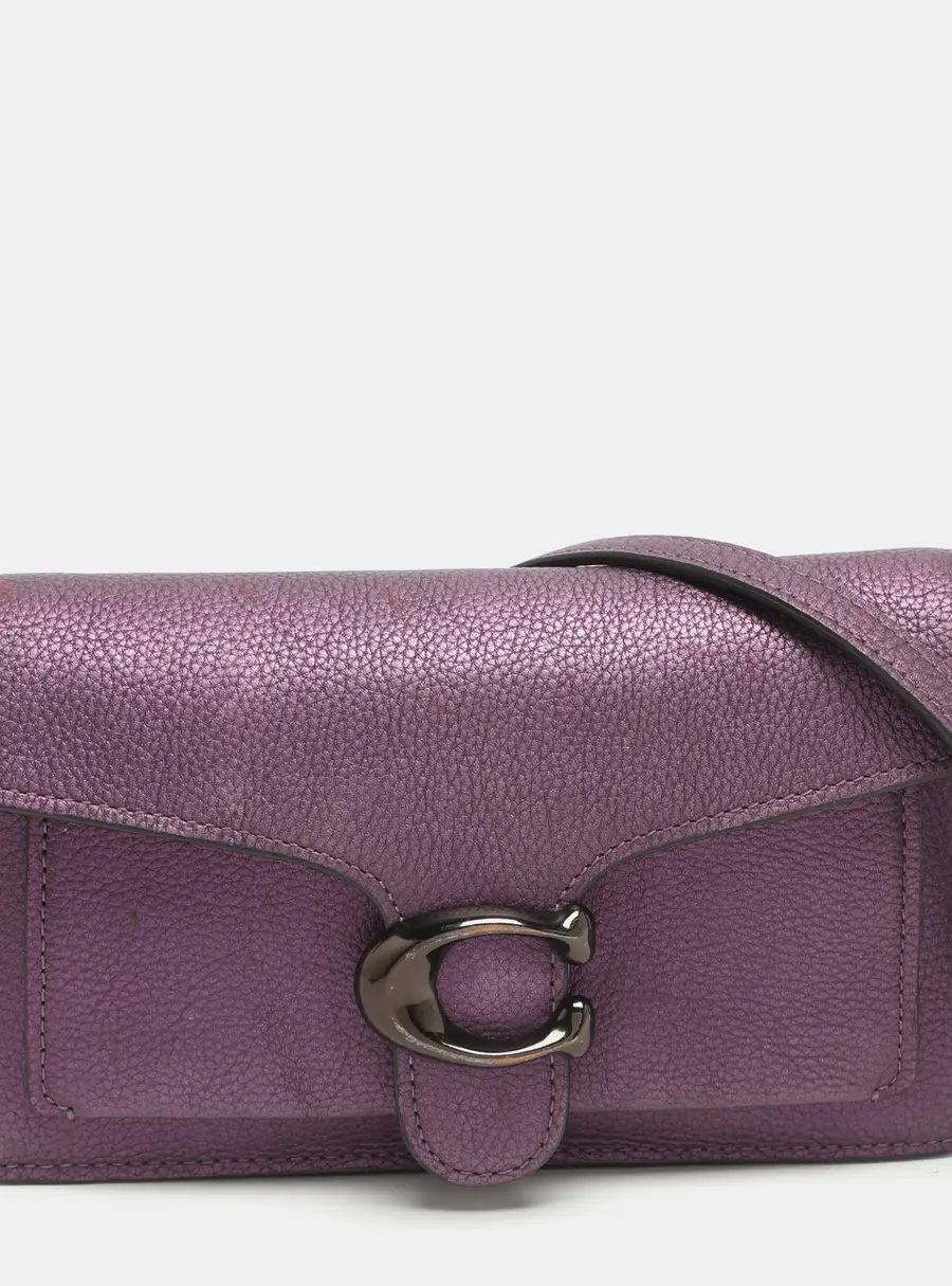Coach Tabby Purple Leather Crossbody Bag
