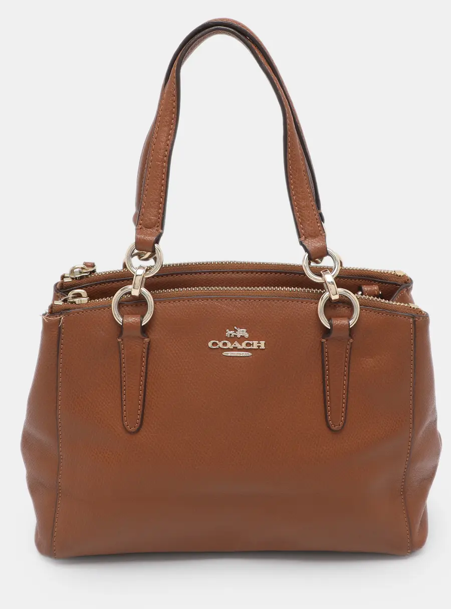 Coach Christie Carryall Mini Brown Leather Satchel