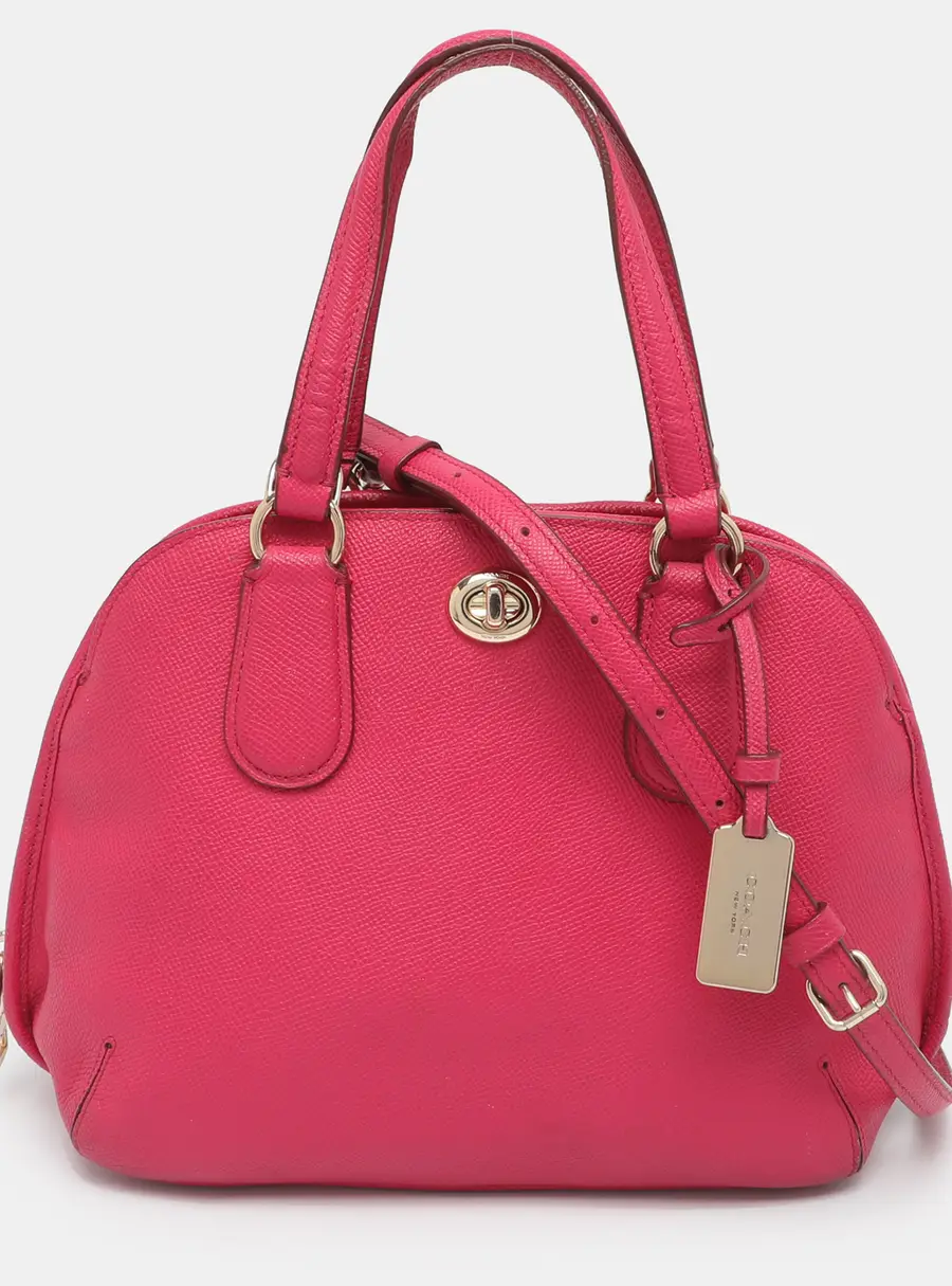 Coach Prince Street Pink Leather Satchel