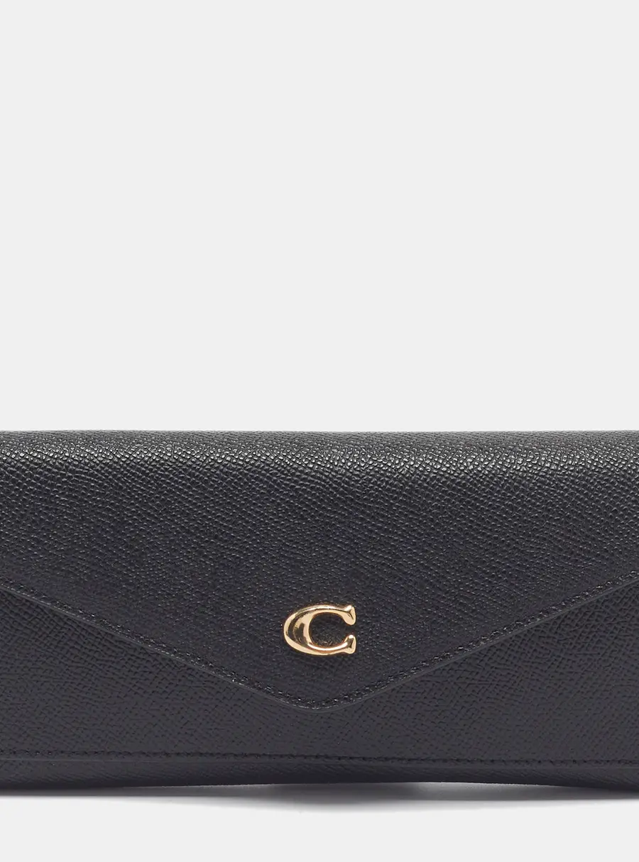 Coach Wyn Soft Black Leather Continental Wallet