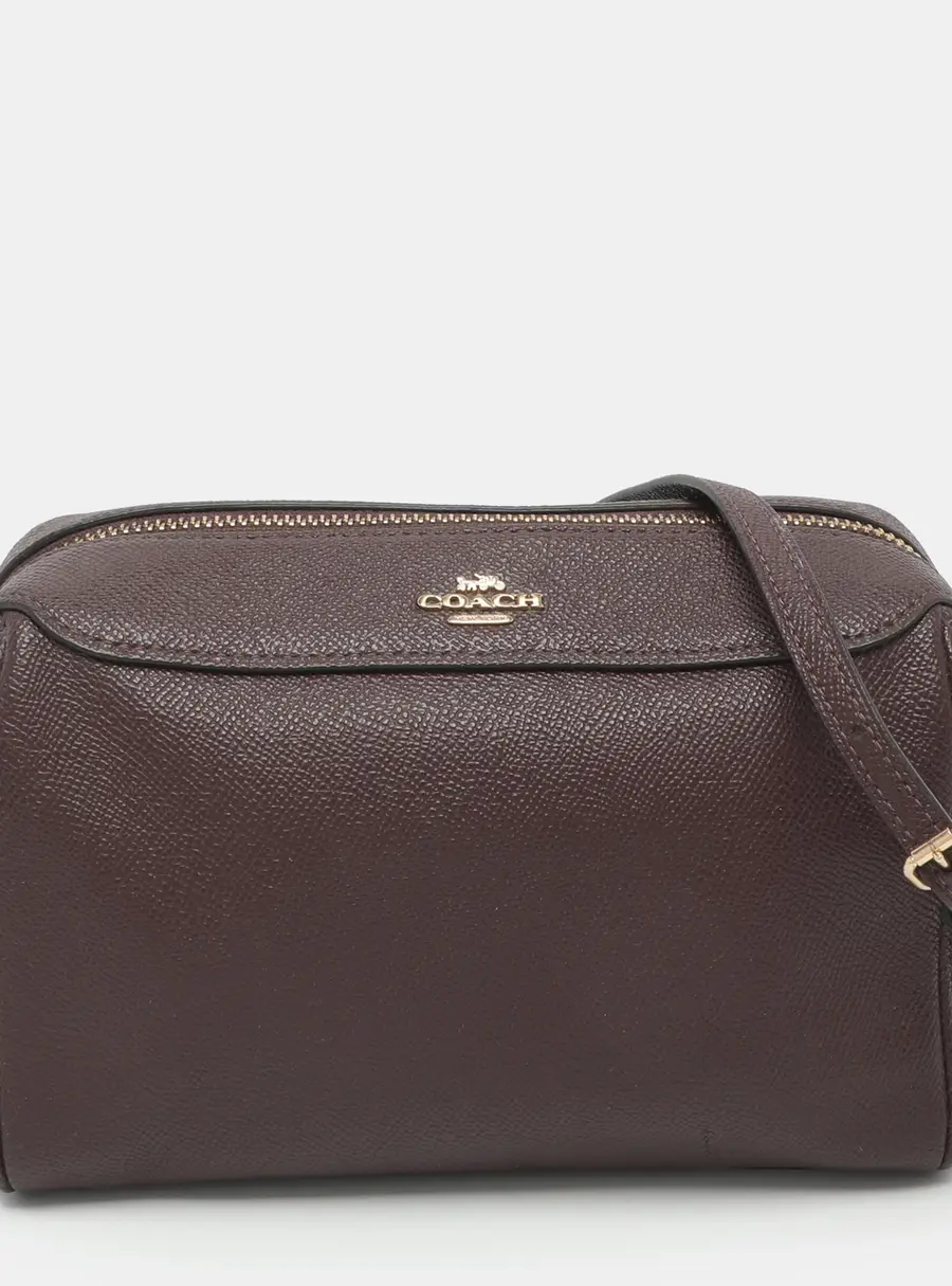 Coach Bennett Burgundy Leather Crossbody Bag