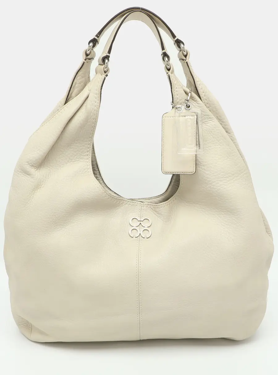 Coach Julia White Leather Hobo