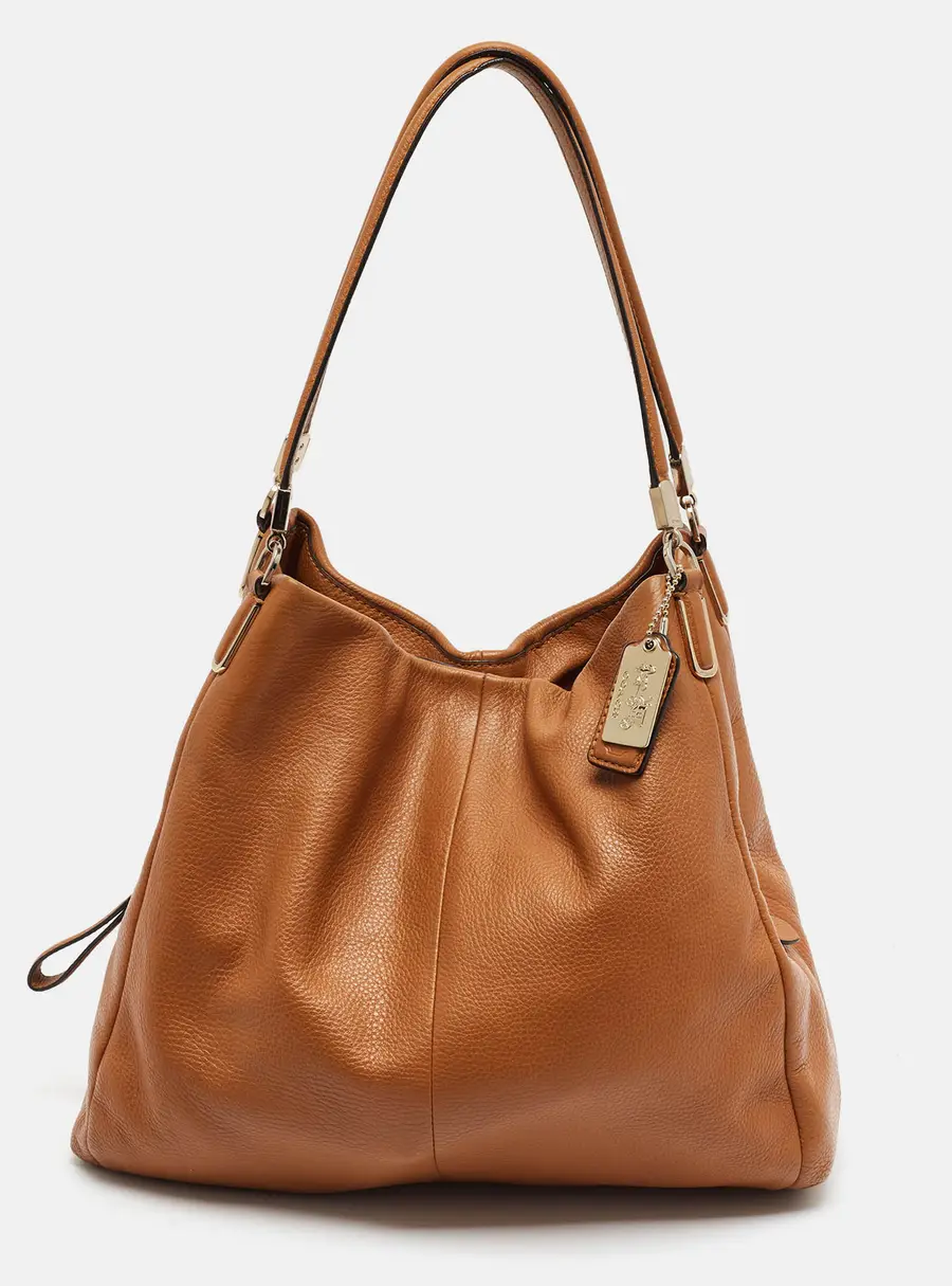 Coach Madison Phoebe Tan Leather Shoulder Bag
