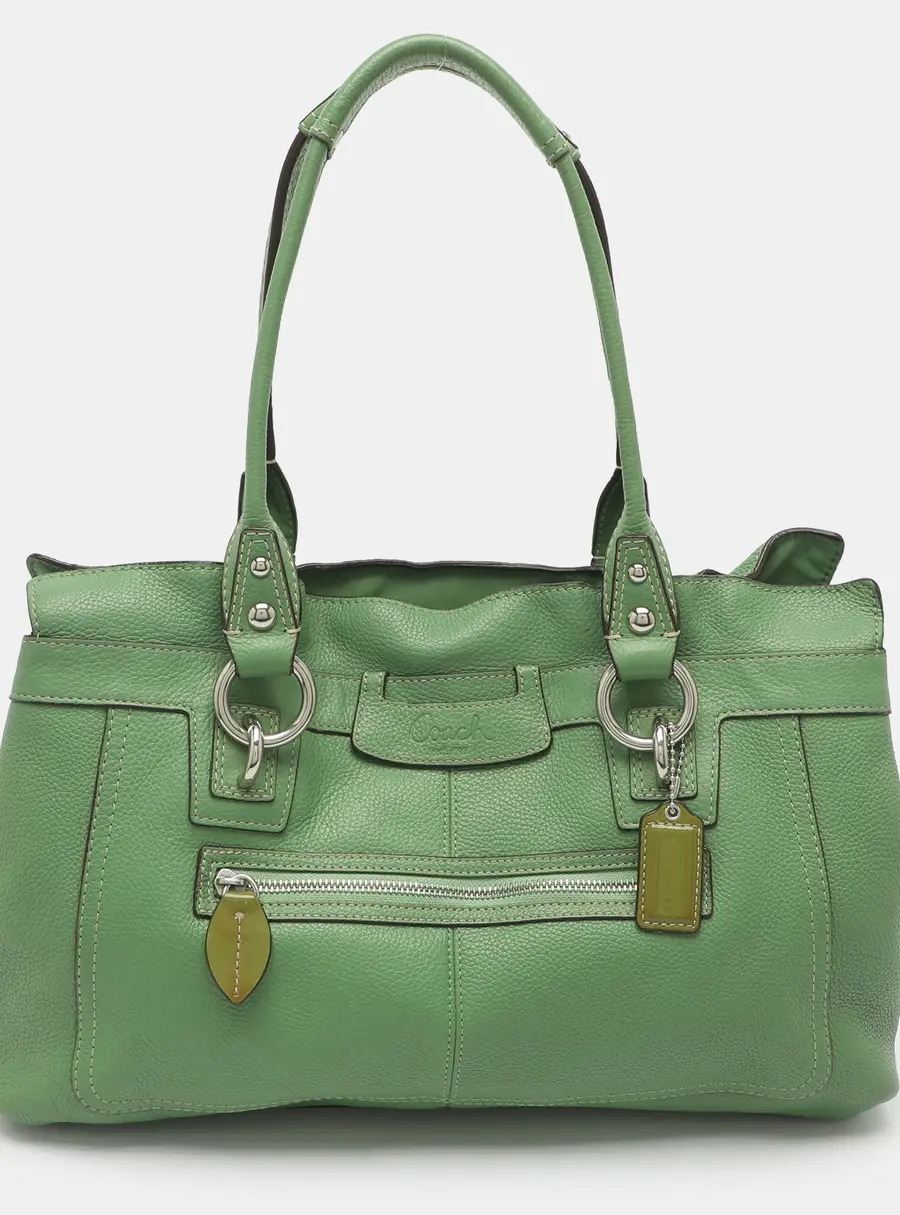 Coach Penelope Green Leather Tote
