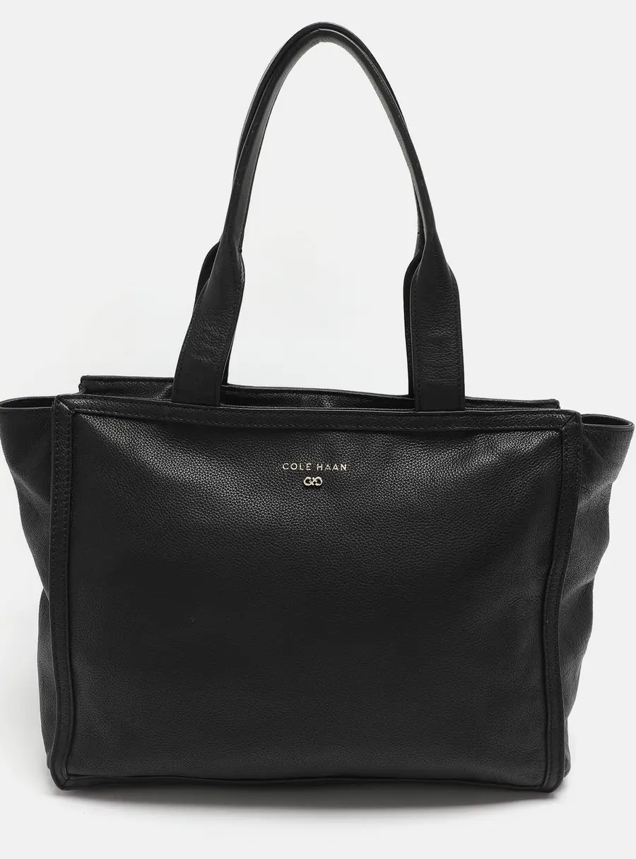 Cole Haan Black Leather Tote