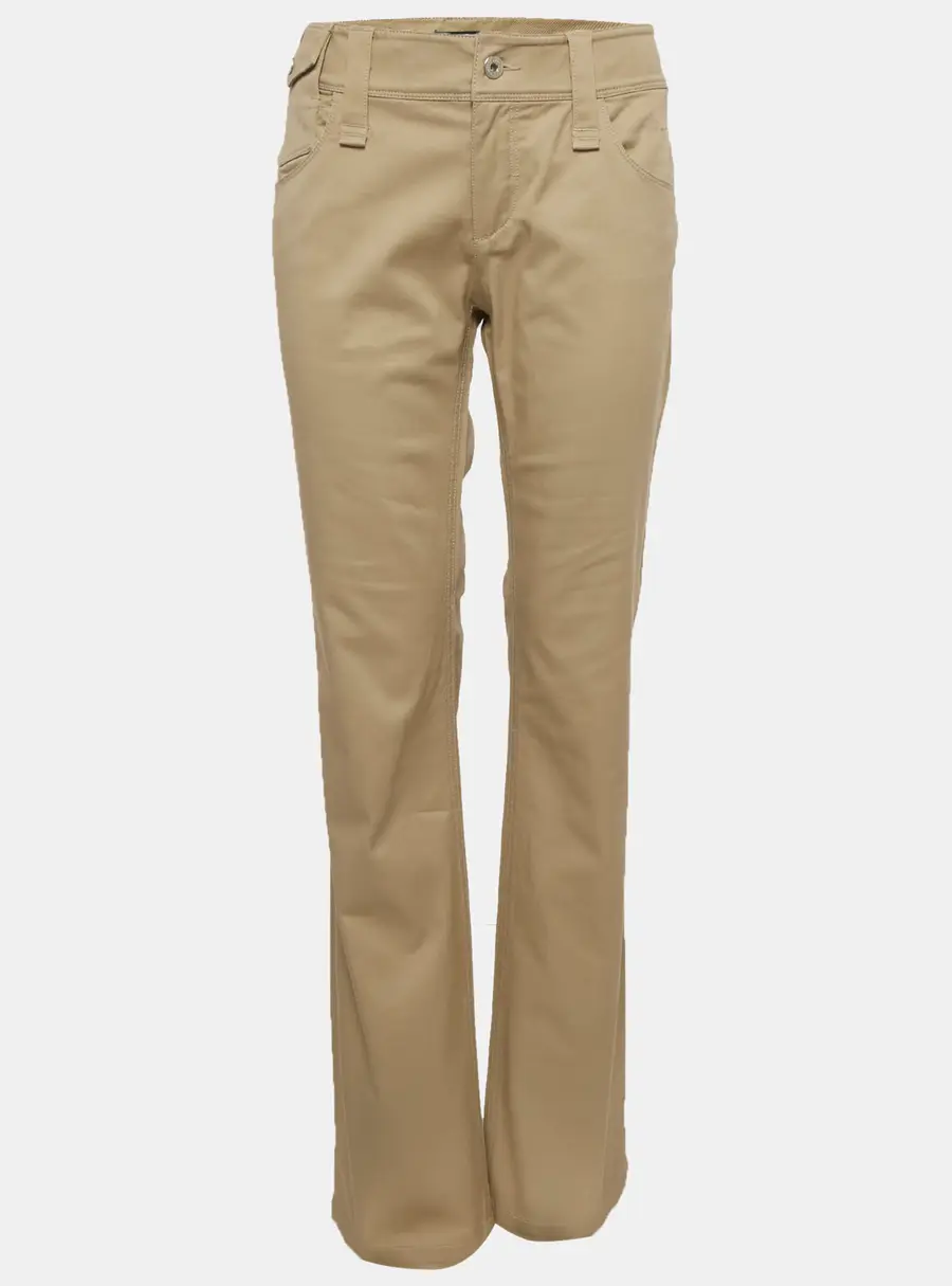D&G Beige Cotton Bootcut Pants L