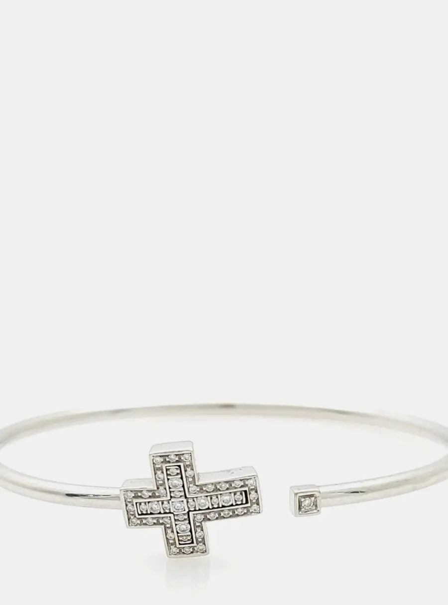Damiani 18k White Gold Diamond Belle &Eacute;poque Bracelet