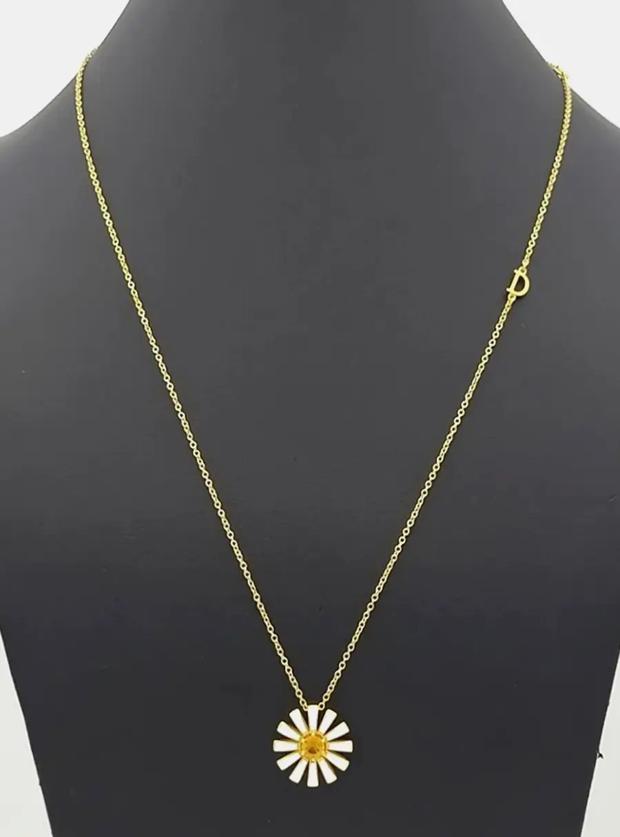 Damiani colored Margherita 18k Yellow Gold Ceramics necklace