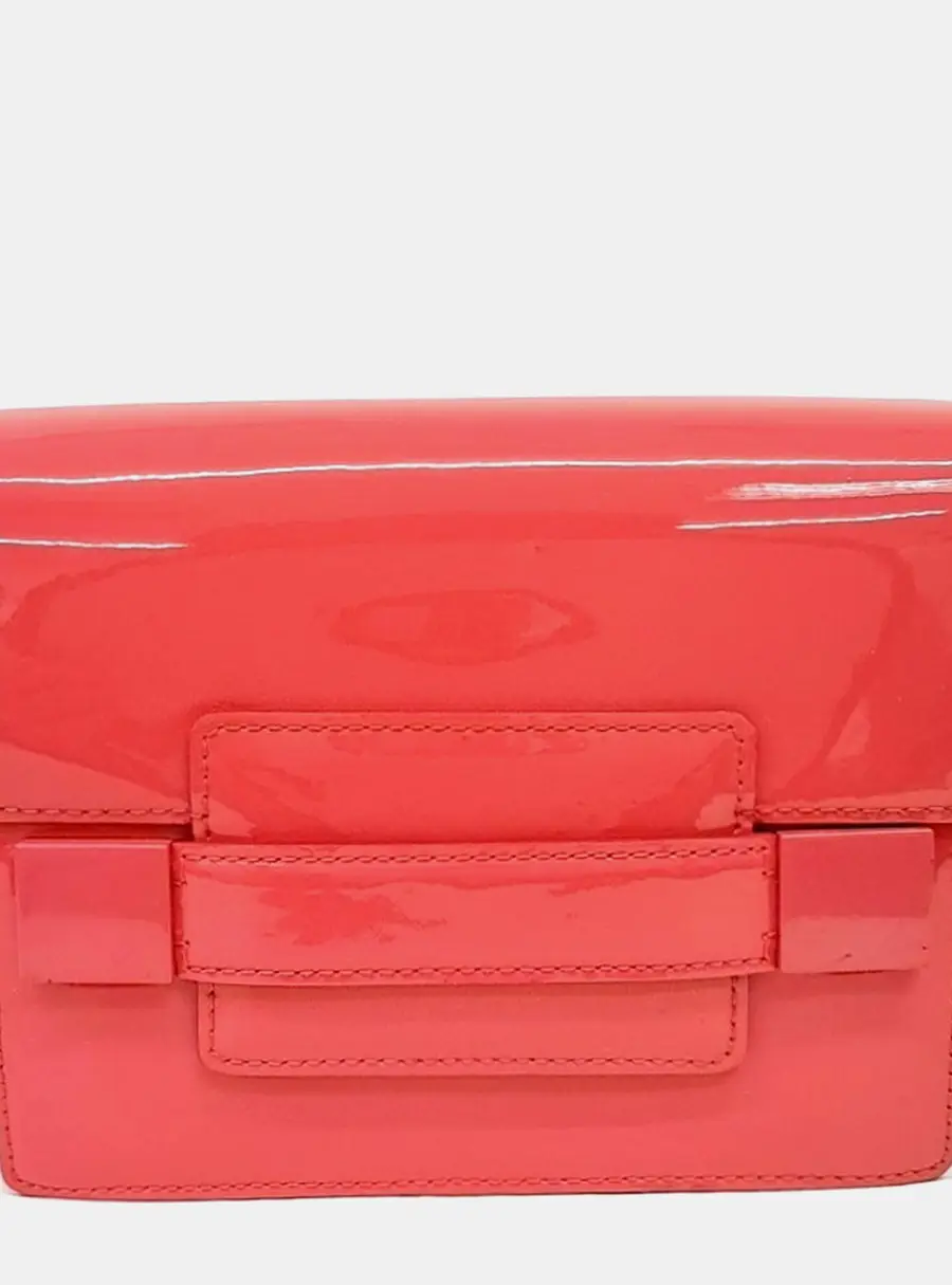 Delvaux Red Leather Patent Madame Mini