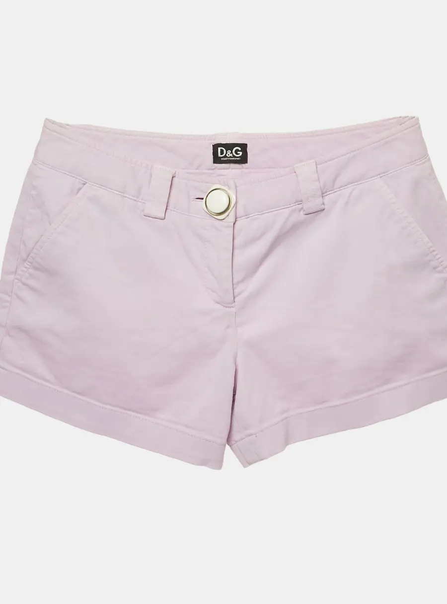 D&G Purple Cotton Shorts XS Waist 26"