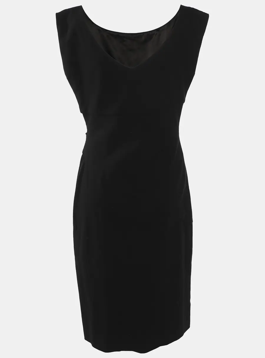 Diane Von Furstenberg Black Jersey Dress M