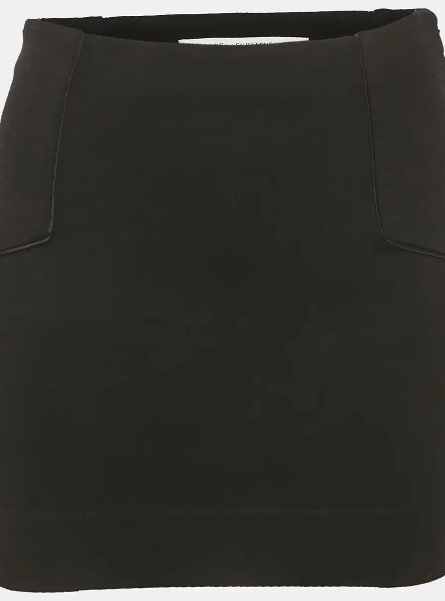 Diane Von Furstenberg Black Crepe Mini Skirt XS