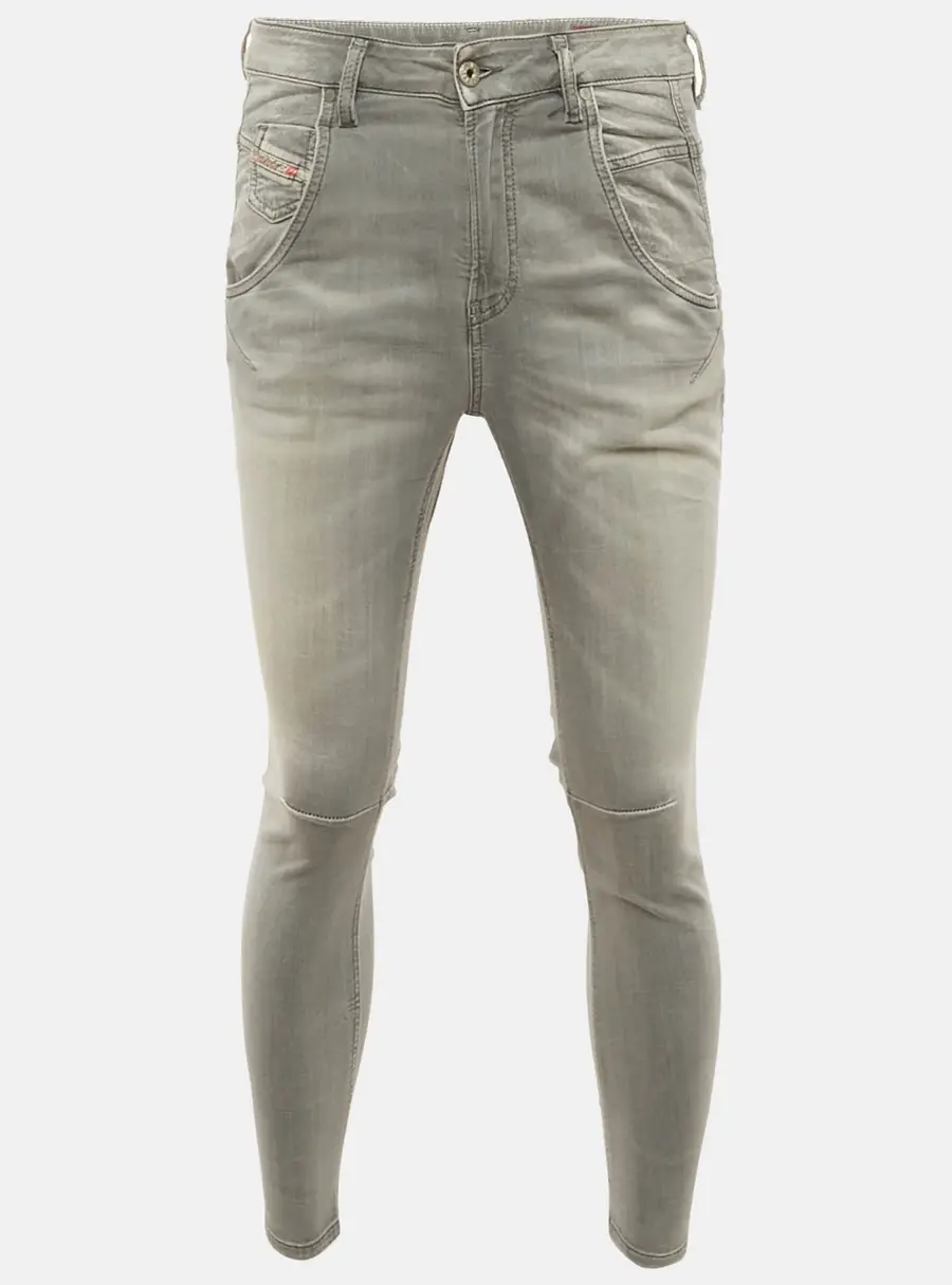Diesel Grey Washed Denim Low Waist Fayza Jeans S Waist 27