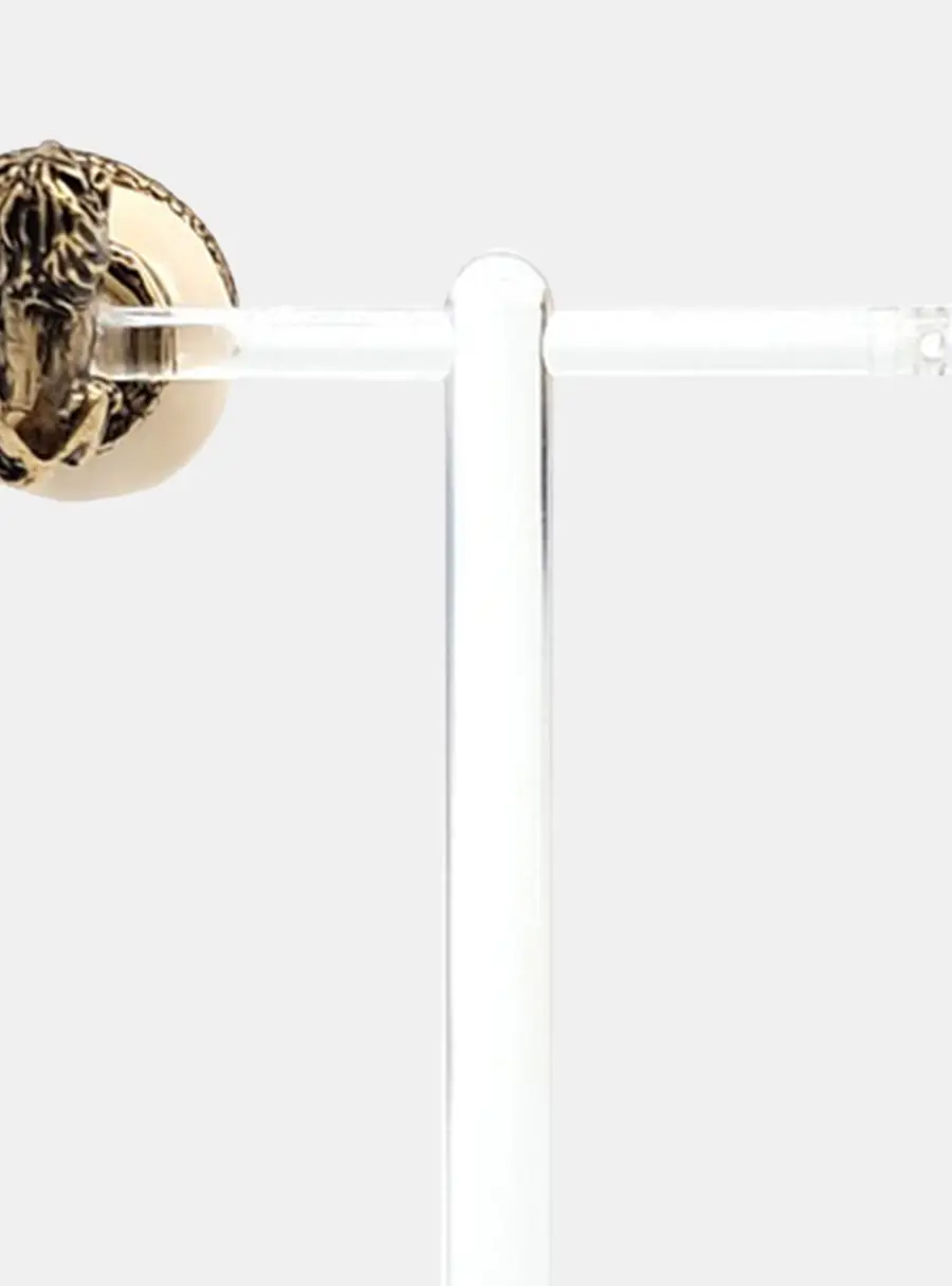 Christian Dior Tribal Gold Lion Snake Earrings 1 PCS