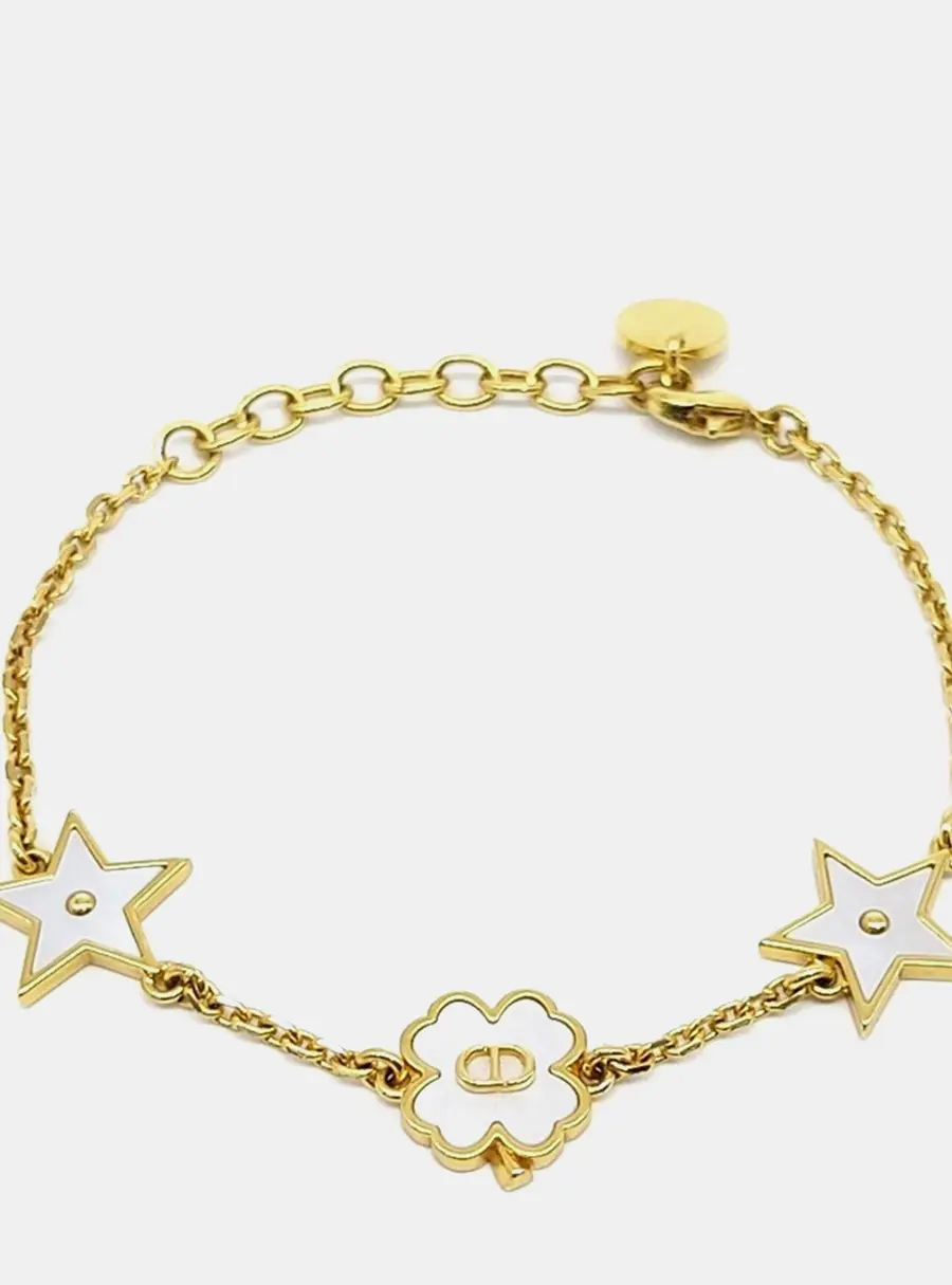 Christian Dior Destiny Gold Mother of Pearl Bracelet