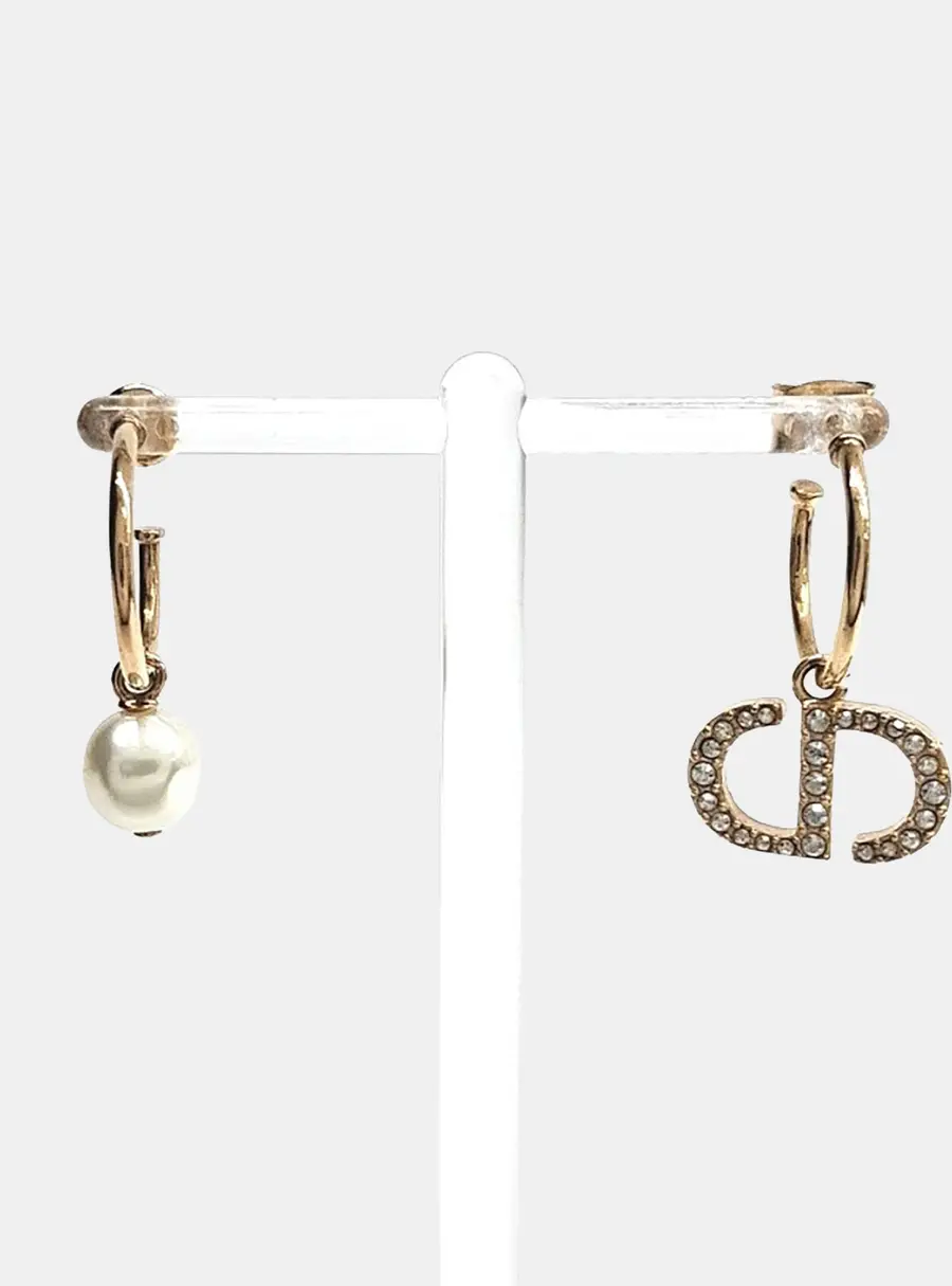 Christian Dior metal earrings