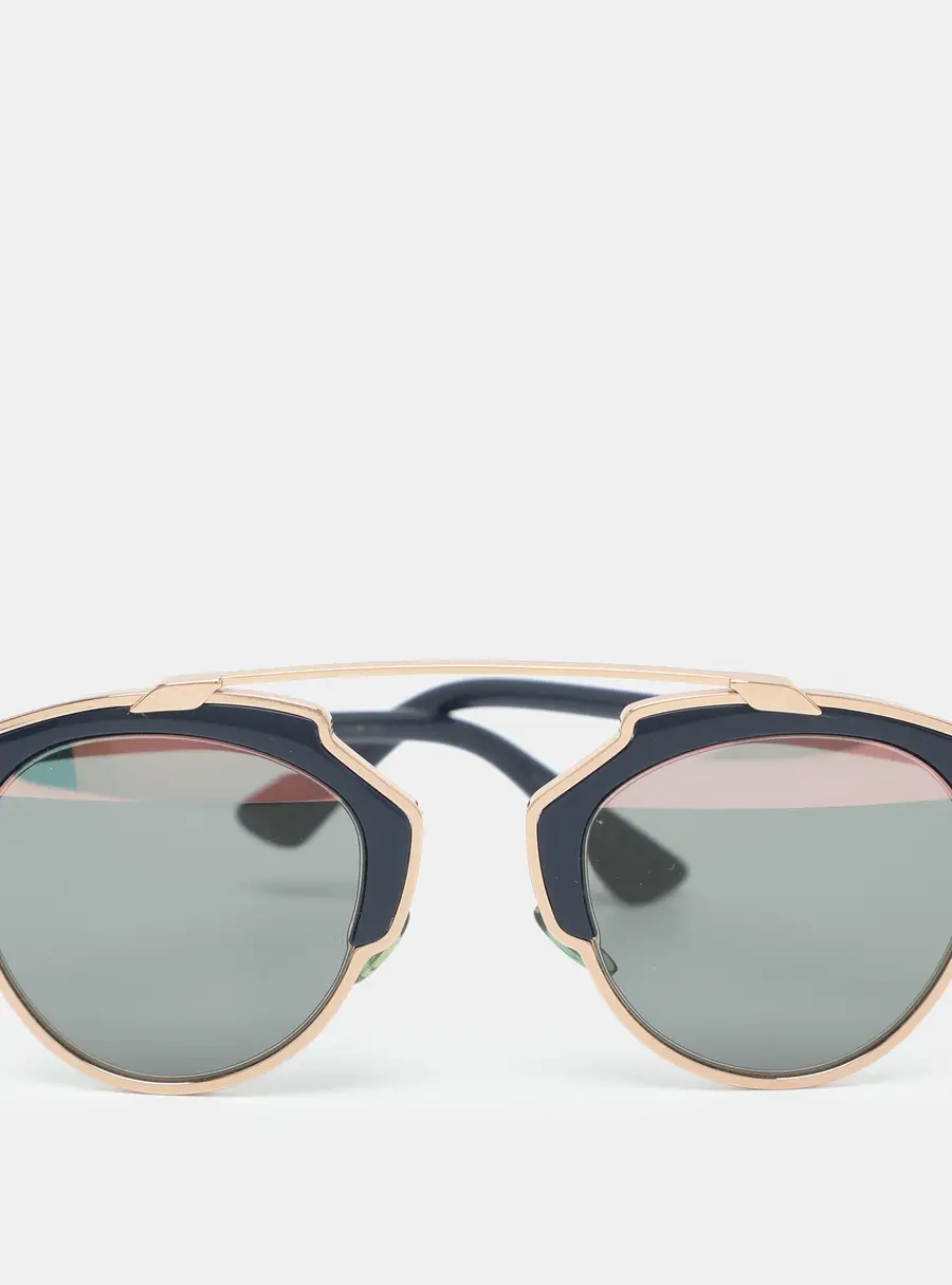 Dior Black/Rose Gold U5WZJ So Real Round Sunglasses