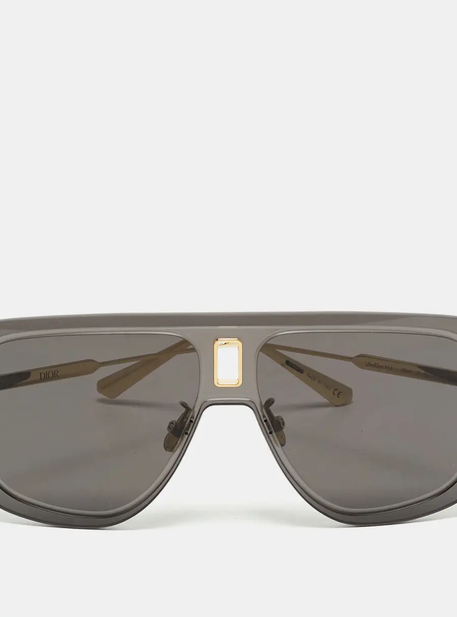 Dior Grey/Gold Tone UltraDior MU Mask Sunglasses