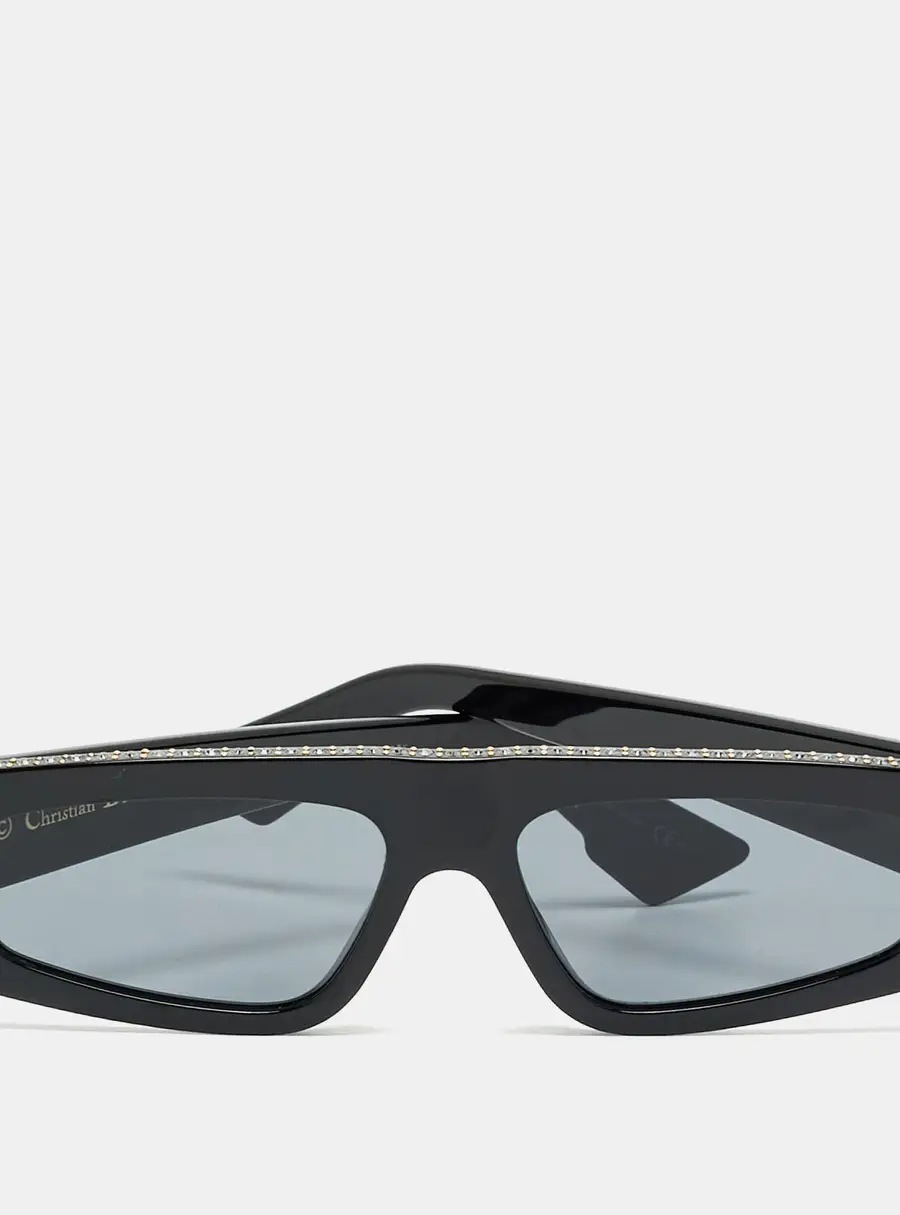 Dior Black 7C52K  DiorPower Rectangle Sunglasses