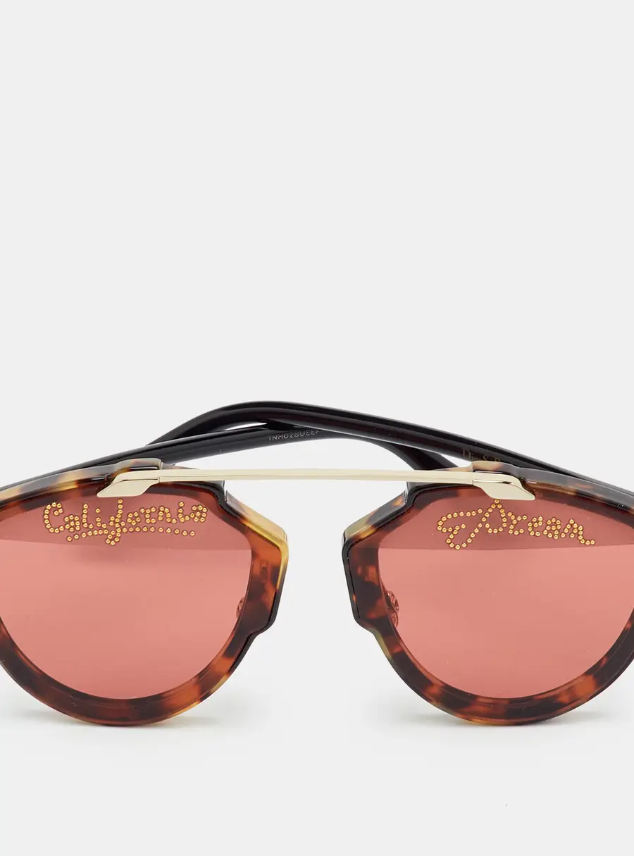 Dior Tortoise Brown/Pink SoReal California Edition EPZVC Aviator Sunglasses