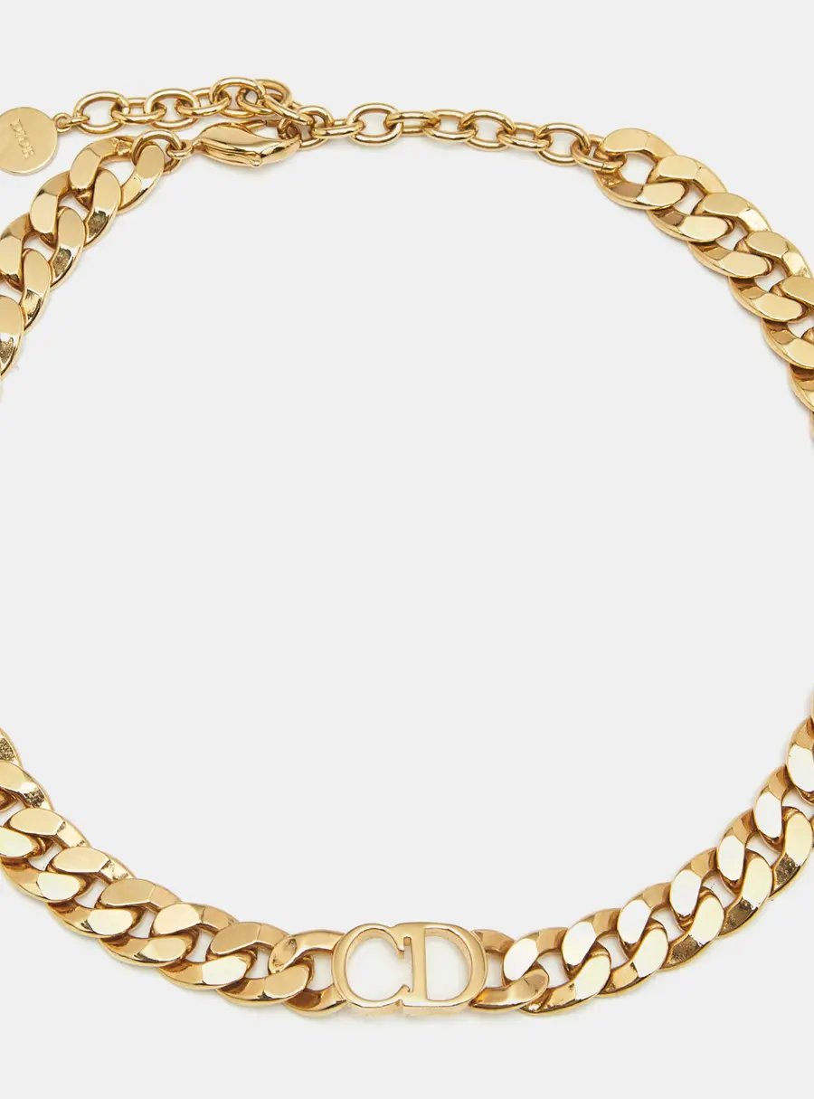 Dior Danseuse Etoile Gold Tone Choker Necklace