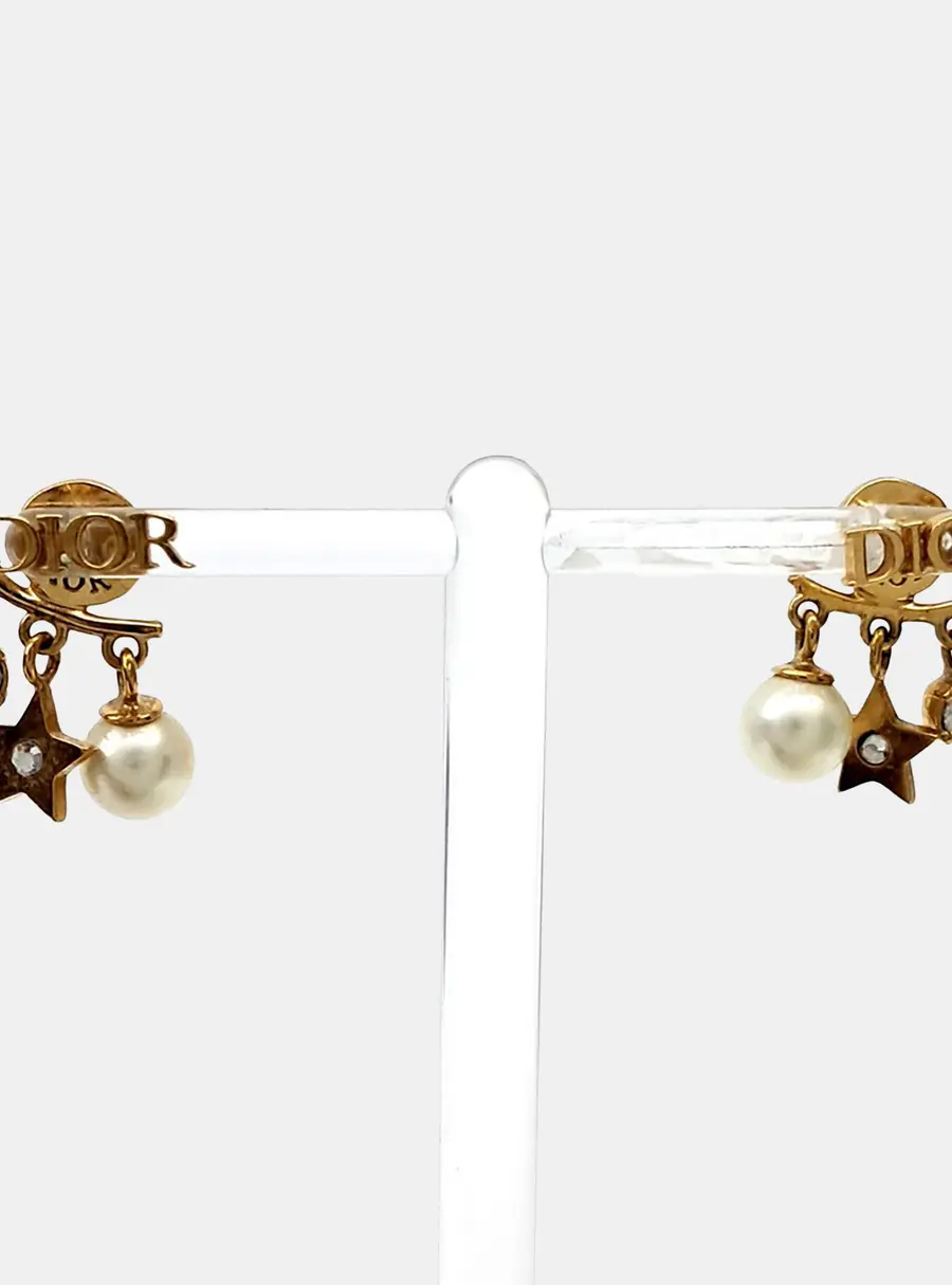 Christian Dior metal earrings