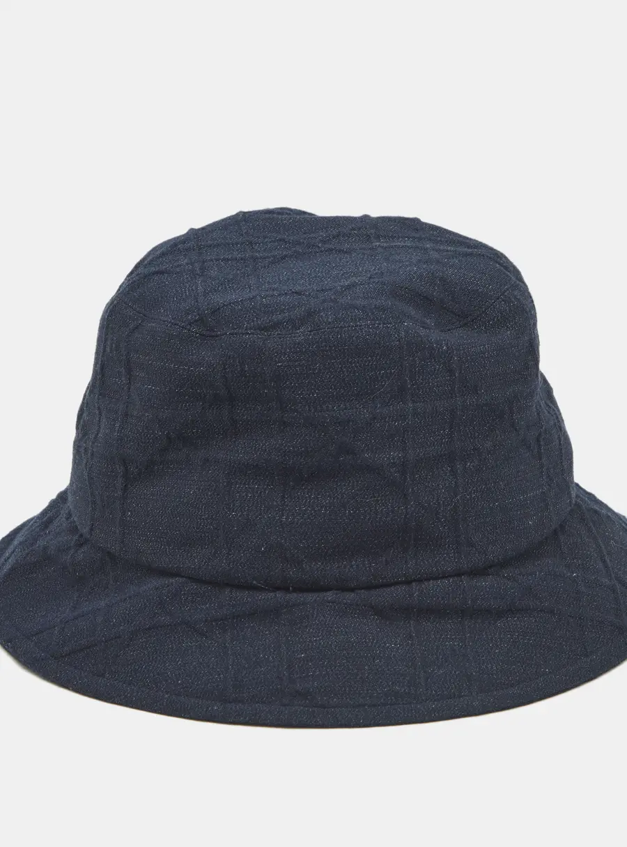 Christian Dior Navy Blue Denim Teddy-D Cannage Bucket Hat Size 59