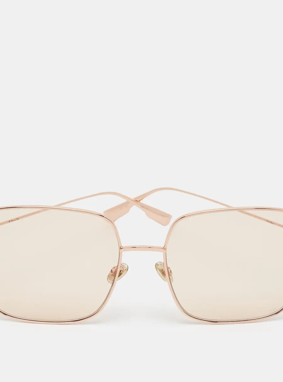 Dior Rose Gold Stellaire1 Square Sunglasses