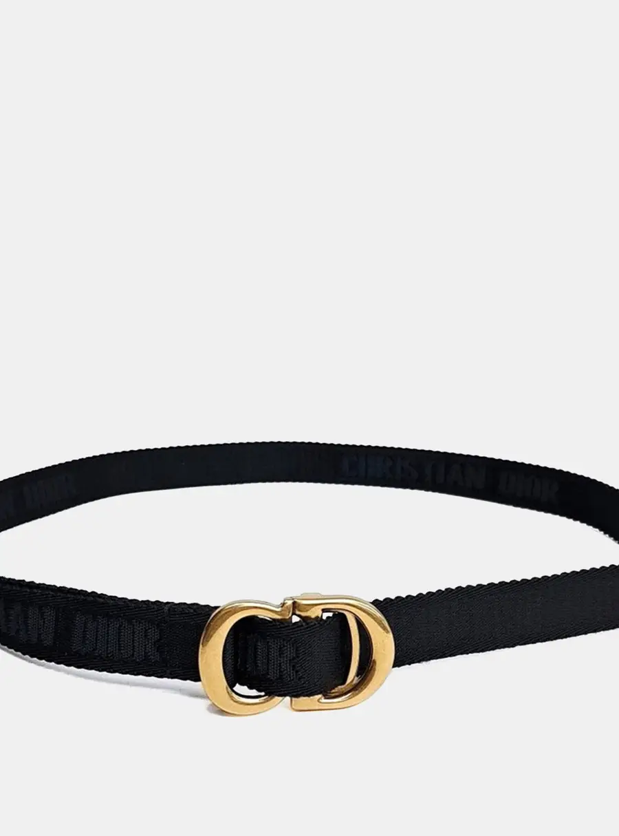 Christian Dior Fabric Saddle Belt