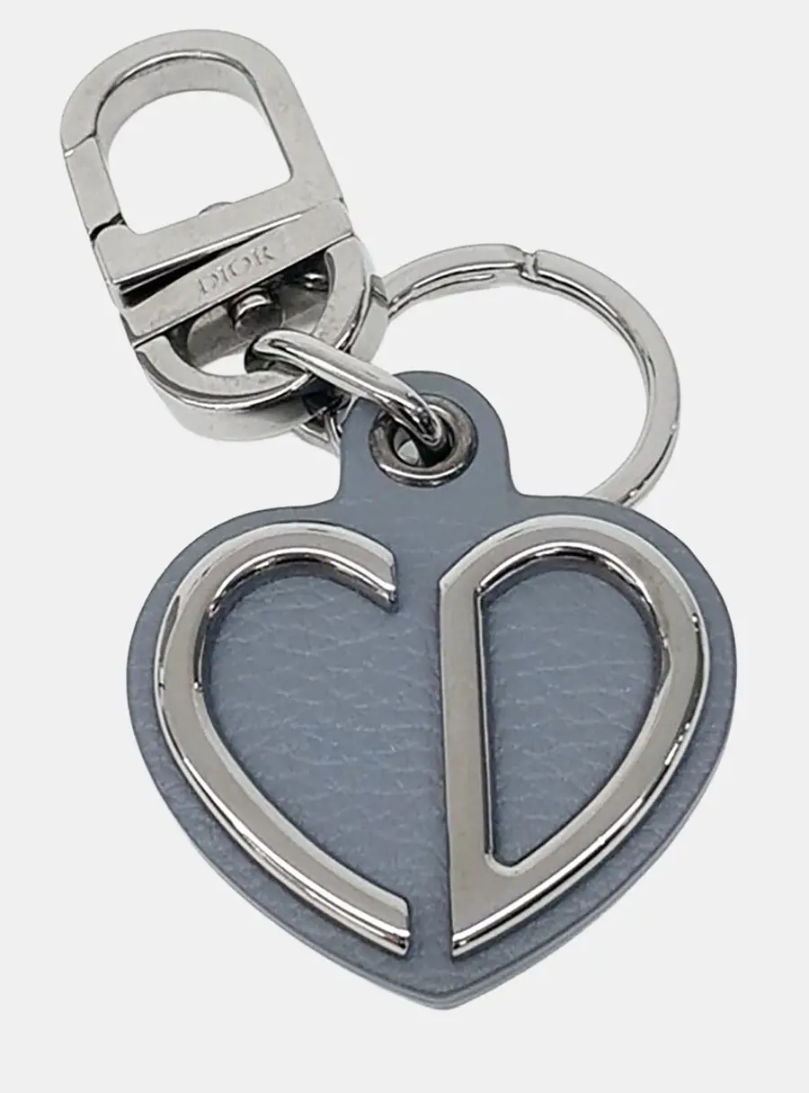 Christian Dior Blue/Silver Keyring and Bag Charm