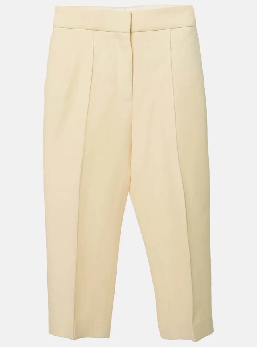 Dior Cream Wool Blend Capri Pants S